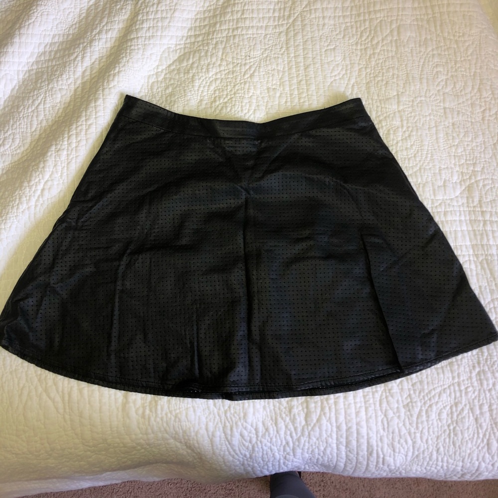 Express Faux Leather Skirt (Flares out)